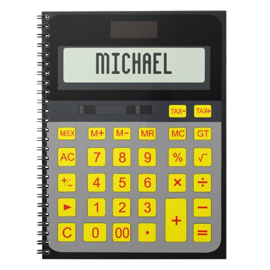 Grafisch notitieboek calculator (Voorkant)