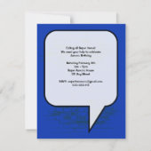 Grafisch Novel Birthday Uitnodiging (Achterkant)