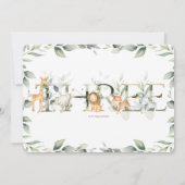 Grafisch Oerwoud Dieren Greenere 3e verjaardag Dri Kaart (Achterkant)