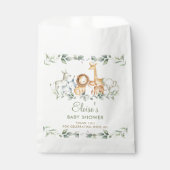 Grafisch Oerwoud Dieren Greenery Baby shower Birth Bedankzakje (Voorkant)