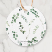 Grafisch Oerwoud Dieren Greenery Birthday Baby sho Bedankjes Labels (Achterkant)