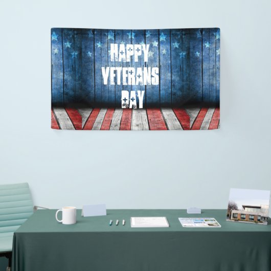 grafisch ontwerp , amerikaanse vlagkleuren en deco spandoek (Beurs)