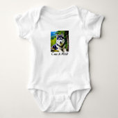 Grafisch ontwerp Baby Jumpsuit Wolf Romper (Voorkant)