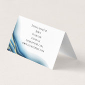 Grafisch ontwerp Blauwgroen Gold Ink - Aangepast o Visitekaartje (Achterkant)