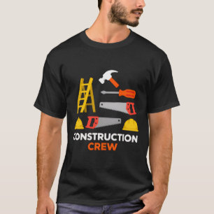 Grafisch ontwerp bouwvakkersgereedschap t-shirt