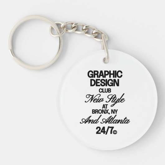 Grafisch ontwerp Club Sleutelhanger (Voorkant)