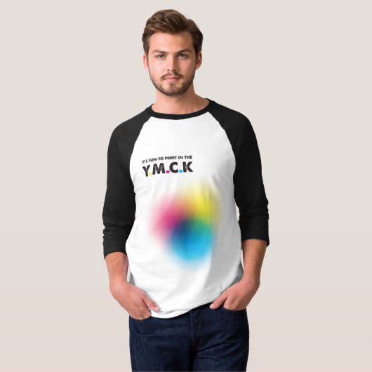 Grafisch Ontwerp CMYK-Druk YMCA-Grap T-shirt (Voorkant volledig)