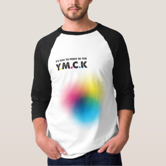Grafisch Ontwerp CMYK-Druk YMCA-Grap T-shirt