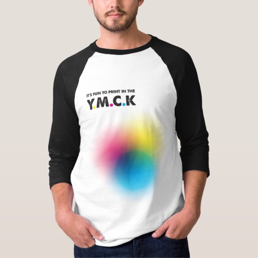 Grafisch Ontwerp CMYK-Druk YMCA-Grap T-shirt (Voorkant)