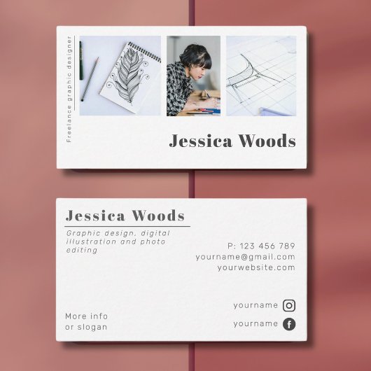 Grafisch ontwerp designer foto Visitekaartje