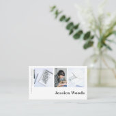Grafisch ontwerp designer foto Visitekaartje (Staand voorkant)