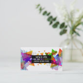 Grafisch ontwerp driehoek, grafische ontwerper visitekaartje (Staand voorkant)