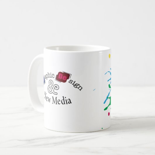 Grafisch ontwerp en nieuwe media-Mok Koffiemok (Voorkant links)