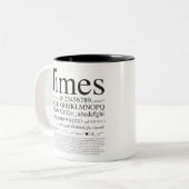 Grafisch ontwerp_Fonts_01 Tweekleurige Koffiemok (Voorkant links)