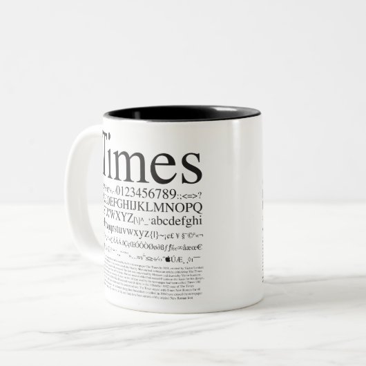 Grafisch ontwerp_Fonts_01 Tweekleurige Koffiemok (Voorkant links)