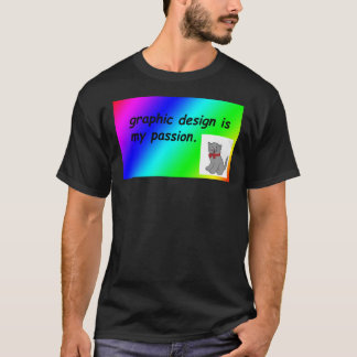 Grafisch ontwerp is mijn passie-regenboogstrips Cl T-shirt