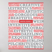 "Grafisch ontwerp is" Poster (Voorkant)