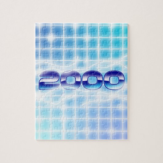Grafisch ontwerp jaar 2000 legpuzzel (Verticaal)