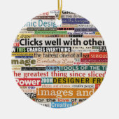 Grafisch ontwerp keramisch ornament (Voorkant)