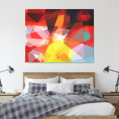 Grafisch ontwerp Kubisme kunst Canvas Afdruk (Insitu (Slaapkamer))