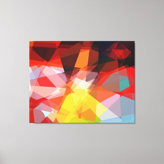 Grafisch ontwerp Kubisme kunst Canvas Afdruk (Voorkant)