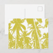 Grafisch ontwerp met palmbomen briefkaart (Voorkant / Achterkant)