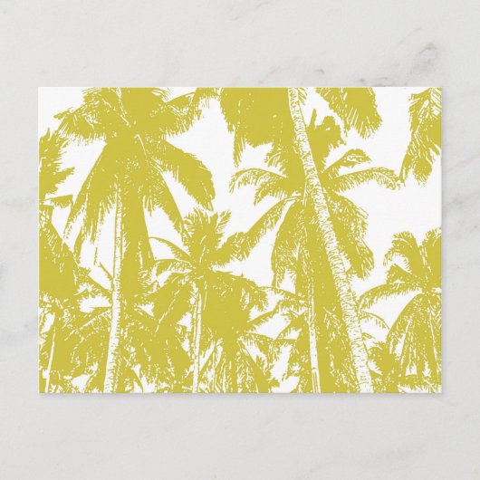 Grafisch ontwerp met palmbomen briefkaart (Voorkant)