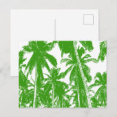 Grafisch ontwerp met palmbomen briefkaart (Voorkant / Achterkant)