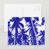 Grafisch ontwerp met palmbomen briefkaart (Voorkant / Achterkant)