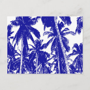 Grafisch ontwerp met palmbomen briefkaart
