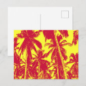 Grafisch ontwerp met palmbomen briefkaart (Voorkant / Achterkant)
