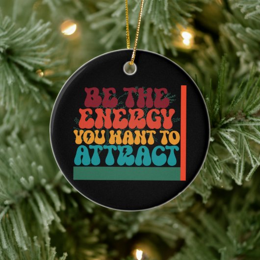 grafisch ontwerp met positieve energie keramisch ornament (Boom)