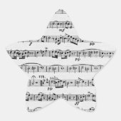 Grafisch ontwerp Muziek Ster Sticker (Voorkant)