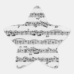 Grafisch ontwerp Muziek Ster Sticker