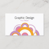 Grafisch ontwerp-Pop Retro Visitekaartje (Voorkant)