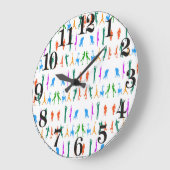 grafisch ontwerp sport voor acrylwandklok grote klok (Hoek)