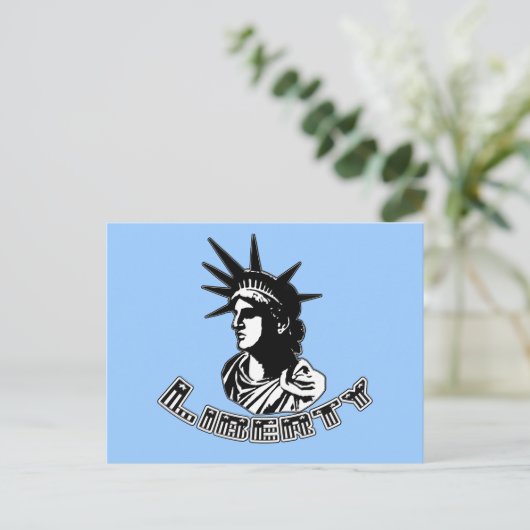Grafisch ontwerp Statue of Liberty Products Briefkaart (Staand voorkant)