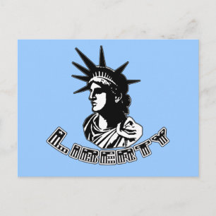 Grafisch ontwerp Statue of Liberty Products Briefkaart