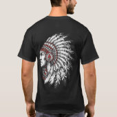Grafisch ontwerp Tribale Krijger T-shirt (Achterkant)