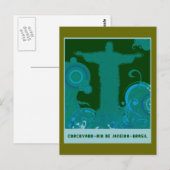 Grafisch ontwerp van Corcovado Briefkaart (Voorkant / Achterkant)