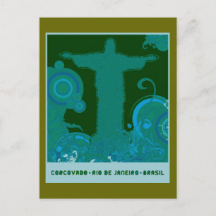 Grafisch ontwerp van Corcovado Briefkaart