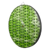 Grafisch ontwerp van de Retro green wicker Dartbord (Voorkant Rechts)