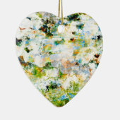 Grafisch ontwerp van groene waterkleurgrunge keramisch ornament (Rechts)