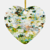 Grafisch ontwerp van groene waterkleurgrunge keramisch ornament (Voorkant)