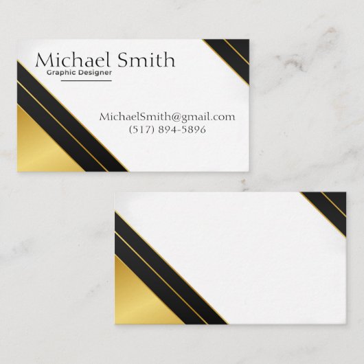 Grafisch ontwerp visitekaartje (Voorkant / Achterkant)