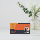 Grafisch ontwerp visitekaartje (Staand voorkant)