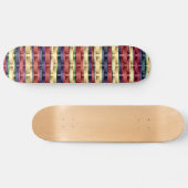 Grafisch ontwerp voor kleurrijke retro art wicker persoonlijk skateboard (Horizontaal)