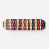 Grafisch ontwerp voor kleurrijke retro art wicker persoonlijk skateboard (Horizontaal)
