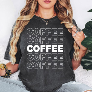 Grafisch ontwerp voor koffieliefhebbers t-shirt
