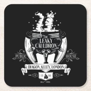 Grafisch ontwerp voor THE LEAKY CAULDRON™ winkel Kartonnen Onderzetters